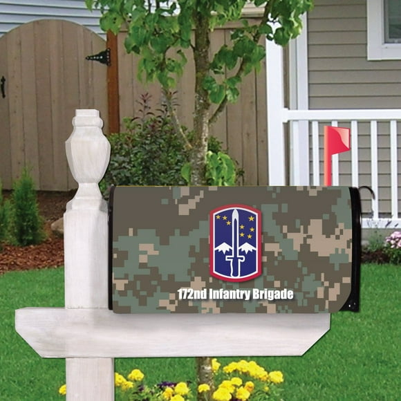 VictoryStore Outdoor Mailbox Cover - Military, 172nd Infantry Brigade, Magnetic Mailbox Cover