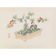 thumbnail image 3 of Anonymous 14x11 Black Modern Framed Museum Art Print Titled - Bonsai Kabenzu, Pl.12 (1868-1912), 3 of 5