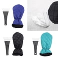 thumbnail image 3 of lanema Car Windshield Snow Scraper Glove with Thick Lining Ice Snow Mitt with Handle Scratch-Free Winter Accessories, 3 of 12