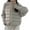 Gray, variant on Women's Winter Jackets Hooded Stand Collar Full Zip Patchwork Quilting Cardigan Thermal Casual Loose Coat With Pockets (M, Brown)