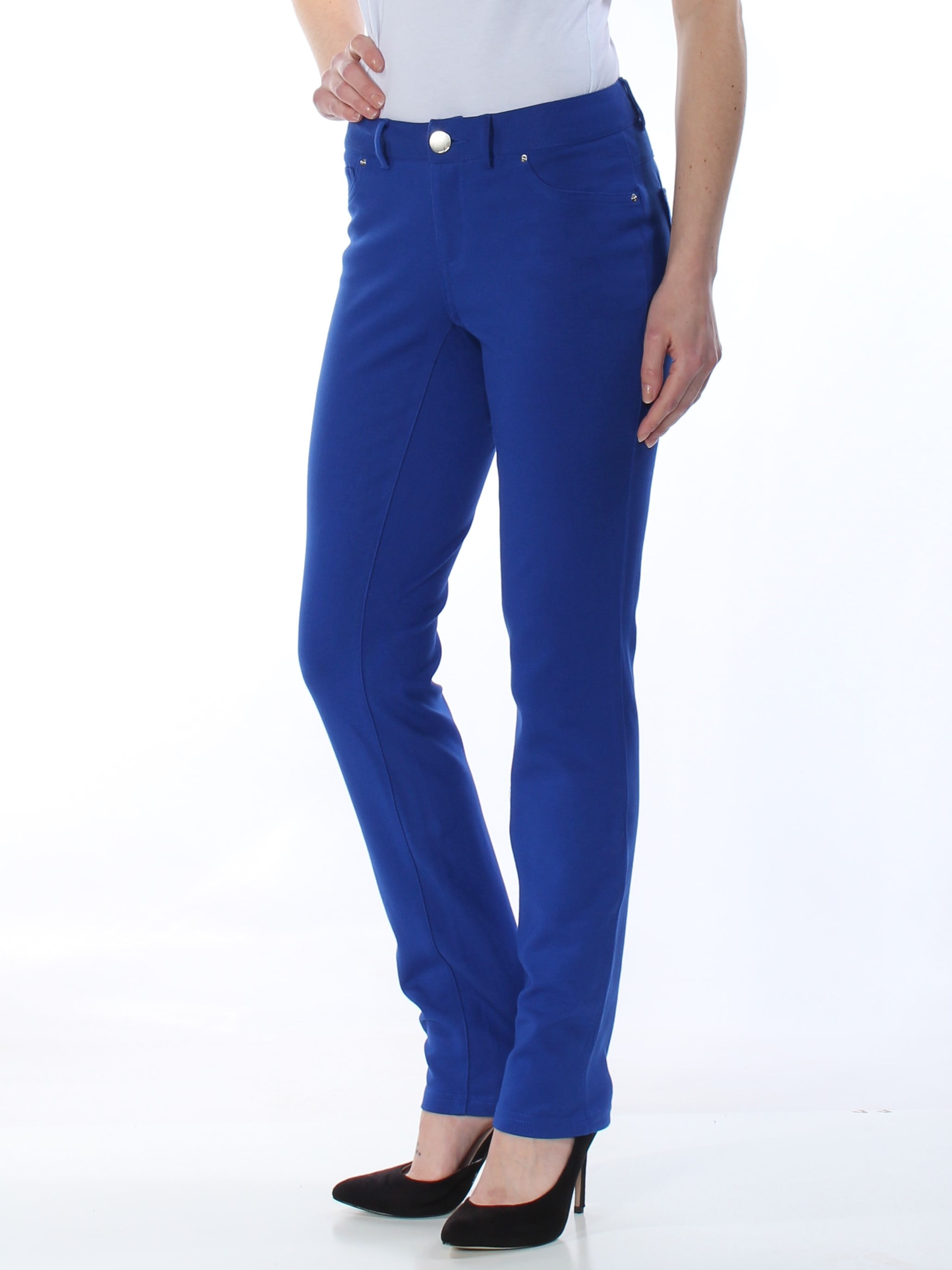 INC - INC Womens Blue Curvy Ponte Skinny Pants Size: 0 - Walmart.com ...