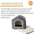 thumbnail image 4 of K&H Pet Products Indoor Pet House Gray/Natural 16 X 15 X 14 Inches, 4 of 7