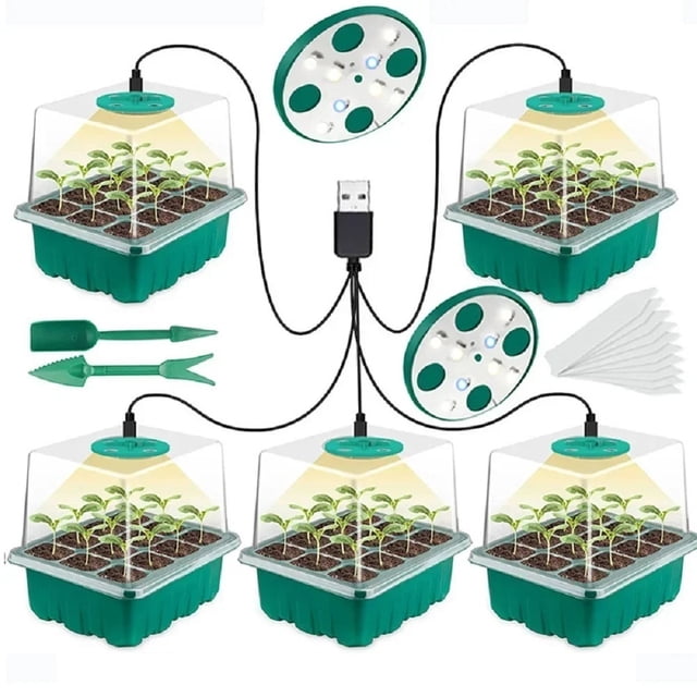 New Full Spectrum LED Growing Lamp Seed Starter Trays Greenhouse Growing Lamp for Indoor Plant