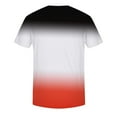 thumbnail image 4 of Waiimak Hommes Décontracté Col Rond Populaire Gradient Sport Manches Courtes Tops T-Shirt, 4 of 5
