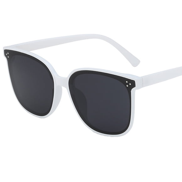 XASZHN Trendy Polarized Sunglasses for Women Men Three Dots INS网红同款 Sun Glasses White One Size