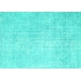 thumbnail image 1 of Ahgly Company Machine Washable Indoor Rectangle Abstract Turquoise Blue Contemporary Area Rugs, 5' x 8', 1 of 4