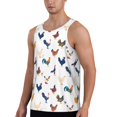 thumbnail image 2 of Rateoe Various Rooster Pattern Sleeveless Gym Shirt Muscle Tee Breathable Workout Shirt Slim-Fit Tank Quick Dry Fit Muscle Tank Top Bodybuilding Sleeveless T Shirt-Large, 2 of 7