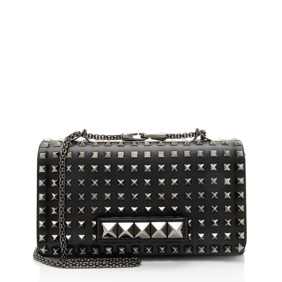 Pre-Owned Valentino Leather Studded Va Va Voom Shoulder Bag