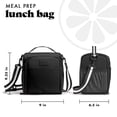 thumbnail image 4 of Fit & Fresh BREE FitPak Meal Prep Lunch Box with Containers, Ice Pack, and Shaker Bottle for Men and Women, 6pc. Meal Prep Kit Lunch Bag with Containers Included, Black, 4 of 6