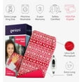 thumbnail image 2 of Geniani XL Heating Pad for Back & Cramps Relief – Ultra-Soft Machine Washable Heat Pad, Holiday Gift Edition (12"×24", Christmas Red), 2 of 7