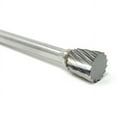 thumbnail image 4 of SN-51 Single Cut 1/4" x 1/4" Solid Carbide Burr Bur Tool Die Grinder Bit 1/8" Shank, 4 of 6