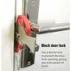 thumbnail image 2 of Pestillos y pestillos Cerradura de puerta portátil, Cerradura de viaje, Cerradura de viaje portátil, Cerradura de puerta portátil, Cerradura de viaje de acero inoxidable para evitar intrusos, 2 of 5