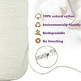 thumbnail image 4 of Ghopy Natural Cotton Rope Macrame Cord Braided Cotton Rope Kitchen Twine Cotton Cooking Rope Multipurpose String Sturdy Cotton Rope for Trussing Meat Kitchen DIY Crafts(328 ft), 4 of 9