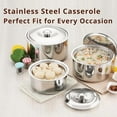 thumbnail image 6 of Stainless Steel Casserole, HotPot, chapati Box/chapati Container/hot case (4000 ml X-Large) - 258 x 258 x 165 mm, 6 of 6