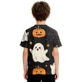 thumbnail image 6 of Boys Girls Halloween Short Sleeve Shirts Funny Ghost Pumpkin T-Shirt Cute Halloween Top 2-14 Years, 6 of 6