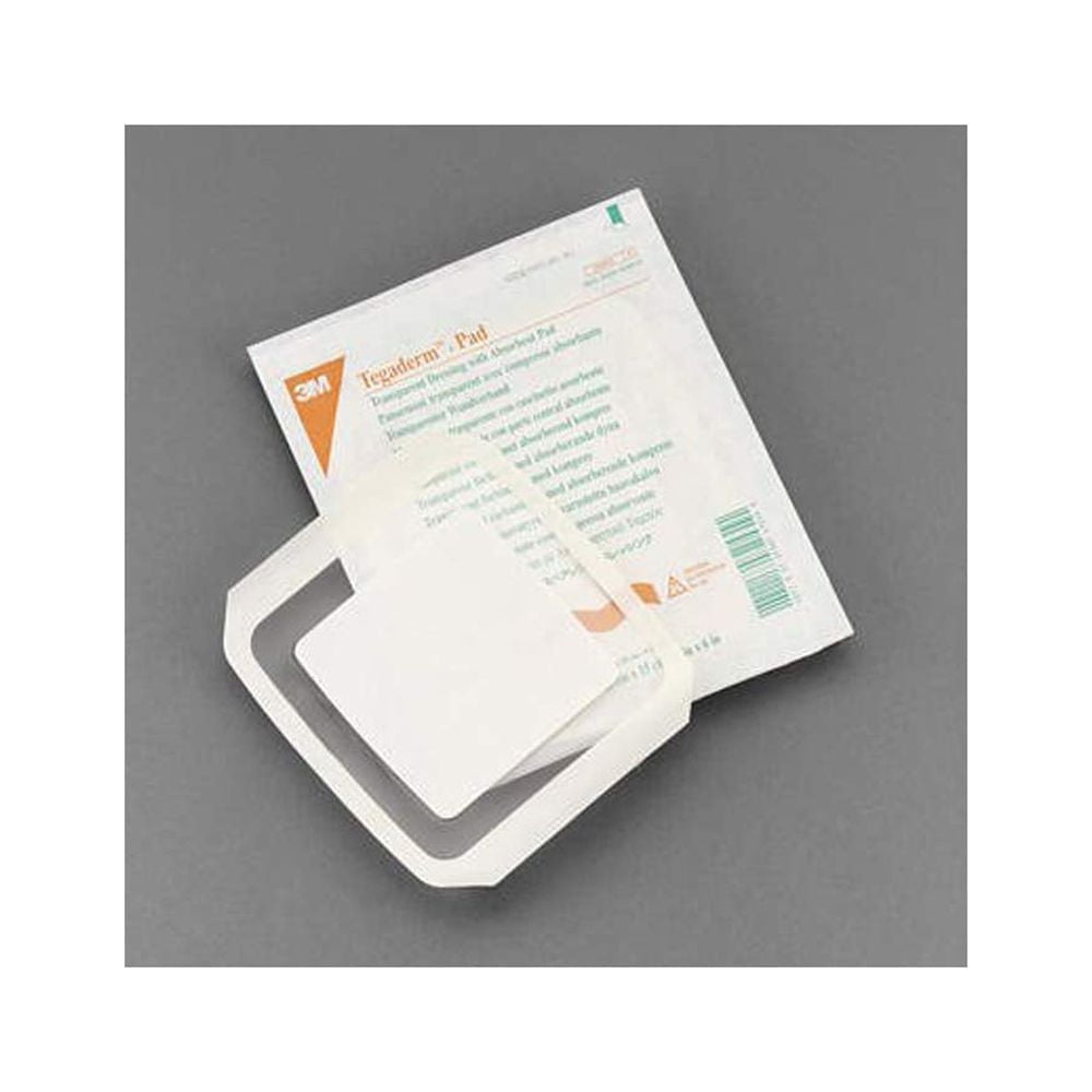 3M Tegaderm Transparent Film Dressing Sterile First Aid Gauze Pads, 6 x 8 in