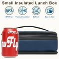 thumbnail image 3 of Fammart Lunch Box, Insulated Lunch Bag Mini Cooler with Handle for Women Men, Cyan, 3 of 7