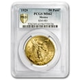 thumbnail image 1 of 1929 Mexico Gold 50 Pesos MS-62 PCGS, 1 of 3