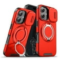 thumbnail image 6 of Phone Case for Apple iPhone 17 Pro Hybrid Case with 360° Magnetic Ring Stand, Camera Slide Protector & Compatible with MagSafe Cover Fit for Apple iPhone 17 Pro (6.3") (Red), 6 of 7