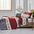 Jessy Home Twin Size Quilt Set Lightweight Bedspread Coverlet Rustic