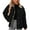 2#Black, variant on qolati Women's Winter Coats Casual Quilted Jackets Long Sleeve Button Down Puffer Jacket Zip Up Lightweight Padded Outerwear