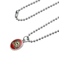 thumbnail image 2 of Geisha With The Dragon Tattoo Antiqued Oval Charm Pendant with Chain, 2 of 4