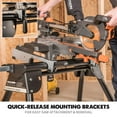 thumbnail image 3 of Evolution Power Tools EVOMS1 Compact Folding Miter Saw Stand with Quick Release Mounting Brackets Rollers and End Stops Black, 3 of 7