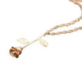 thumbnail image 2 of Jiaroswwei Pendant Chain Fashion Delicate Dainty Rose Flower Pendant Necklace for Women, 2 of 8