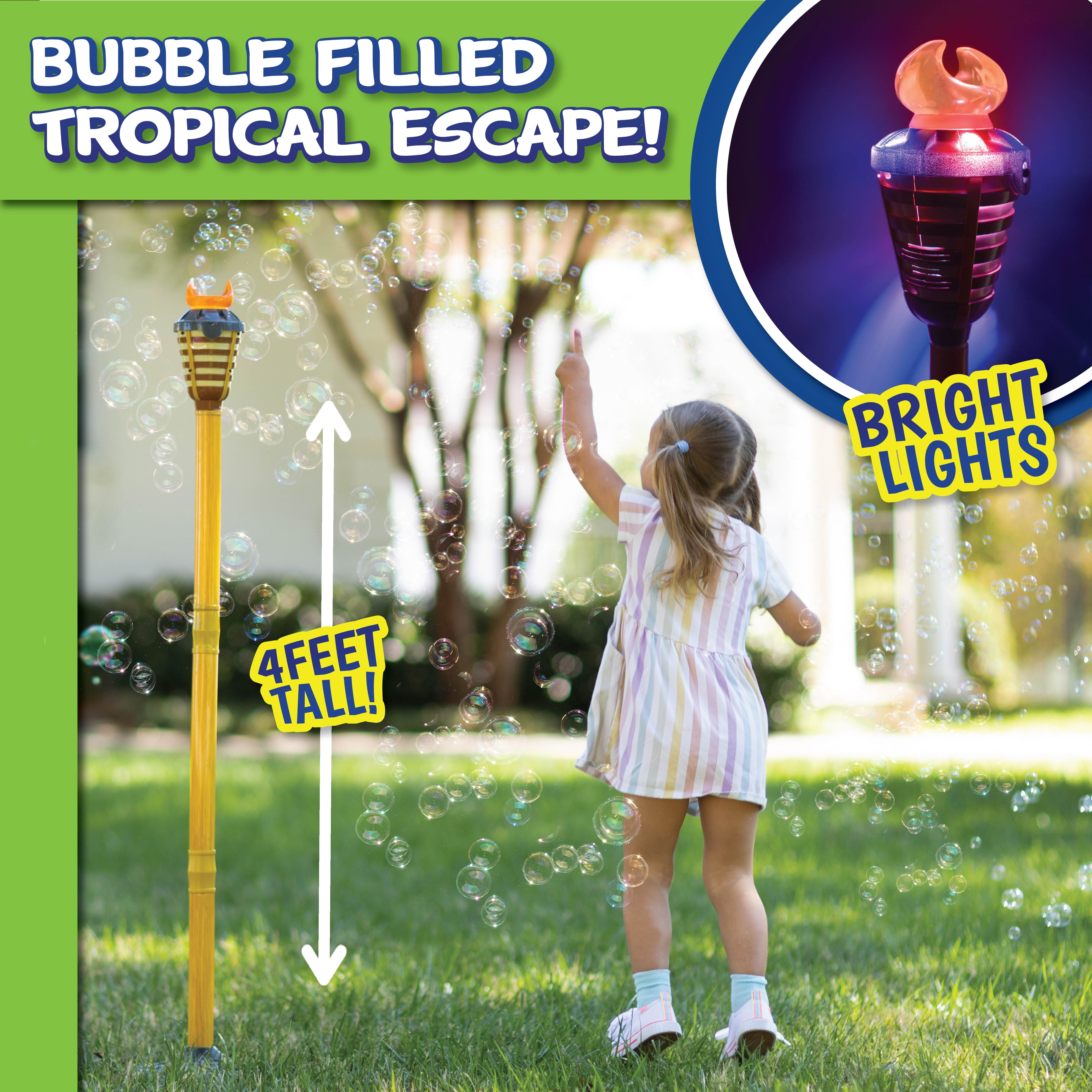 Play Day Torch Bubble Blower with Lights and Music, 4oz Solution, Children Ages 3+