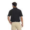 thumbnail image 2 of Zfeel Men's Breathable Polo Shirt, Casual Polo for Adult, Pure Stretch Polyester, Black, 4XL, 2 of 5