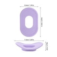 thumbnail image 2 of KALLORY 2Pcs Comfortable Silicone Lip Protector Lavender for Scuba Diving Regulator Use, 2 of 8