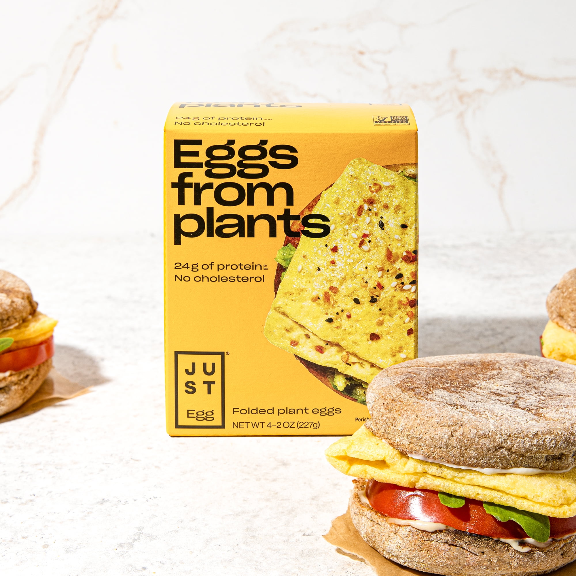Just Egg Folded, Plant-Based Egg, Non-GMO, Egg-Free 4 Count, 8 oz