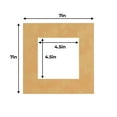 thumbnail image 2 of Thicket Suede Acid Free 7x7 Square Picture Frame Mat with White Core Bevel Cut for 5x5 Pictures -, 2 of 5