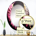 thumbnail image 3 of DESIGN ART Designart 'Pink,Gold And Black Angel Wings III' Printed Wings Angel Wall Mirror 24in.x36in., 3 of 5