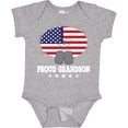 thumbnail image 3 of Inktastic Proud Military Grandson Us Flag Boys Baby Bodysuit, 3 of 5
