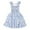 Blue, variant on MEZZALL Toddler & Baby Girls Sweet Floral Print Dress Sundress With Smocked Bodice Summer Princess Party Dress, Blue, 2-3 Years