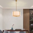 thumbnail image 3 of Miumaeov Modern 3 Light Retro Decoration Drum Pendant Chandelier for Living Room Bedroom, 3 of 9