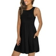 thumbnail image 2 of Fantaslook Summer Dresses for Women Casual Stretchy Sun Dress Sleeveless Beach Dresses with Pockets, 2 of 6