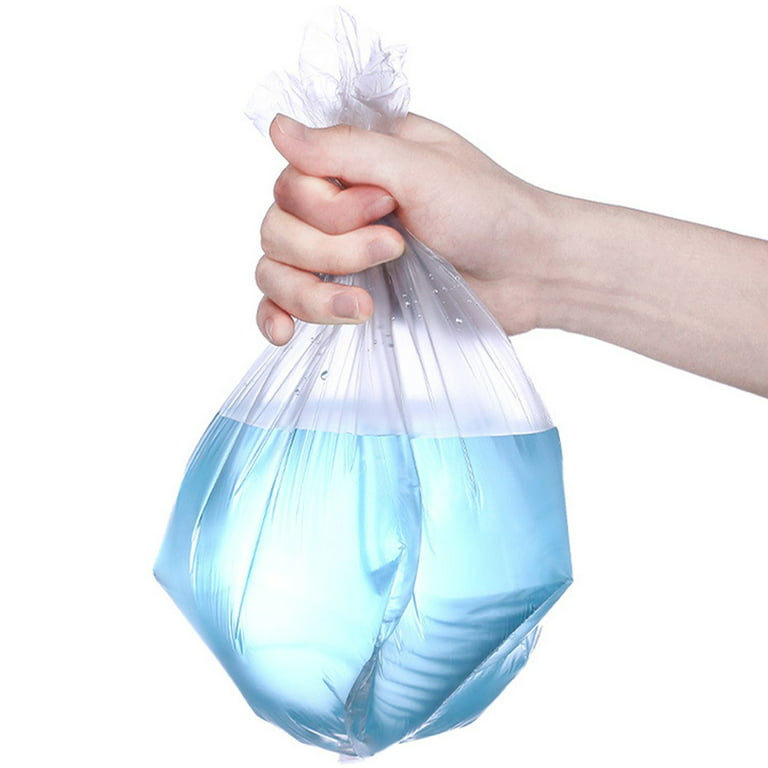Sheebo 180 Counts 0.5 Gal (2L) Clear Mini Trash Bags - Small Garbage Bags