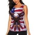 thumbnail image 1 of Fotbe USA Eagle with Spread Wings Blusas Sin Mangas para Mujer – Estilo Casual, Corte Suelto, Slim-Fit, Cuello Redondo Deportivo, Tops de Verano para Gimnasio y Yoga-XX-Large, 1 of 7