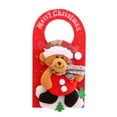 thumbnail image 2 of YOHAVEN Christmas Door Hanger Decorations Santa Snowman Moose Door Knob Ornament Merry Christmas Hanging Sign for Front Door Mantle Furniture Handle Indoor Home Holiday Party Decor, 2 of 2