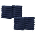 thumbnail image 2 of Superior Franklin 24-Piece Cotton Face Towel Set, Super Soft Quick Dry Fade Resistant Towels, Navy Blue, 2 of 10