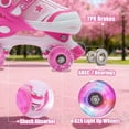 thumbnail image 5 of JZY Ultimate Fun with Light-Up Wheels Roller Skates For Ages 5-8 and 8-12, Adjustable for Kids, Youth & Women, 5 of 6