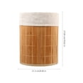 thumbnail image 3 of Cesta de almacenamiento tejida de bambú, cesta para artículos diversos, cesta de ropa plegable, 1 ud., 3 of 6
