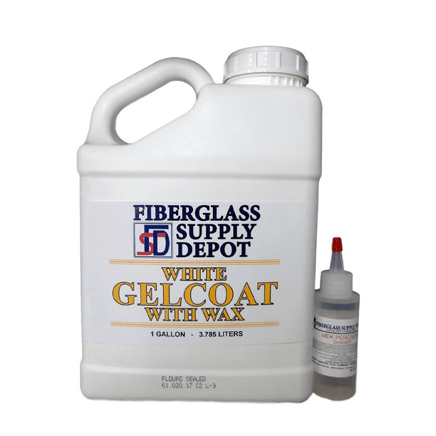 Fiberglass Supply Depot Inc. White Gelcoat with Wax Interior or