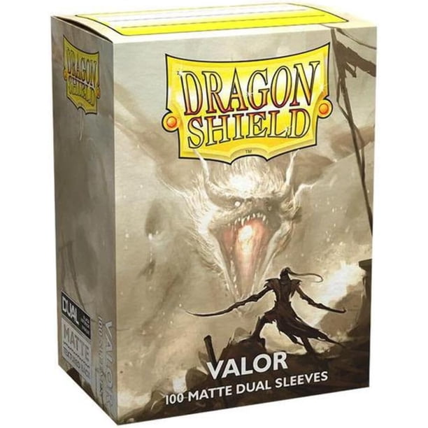Dragon Shield Dual Matte Valor Ivory Standard Size 100 ct Card Sleeves Individual Pack