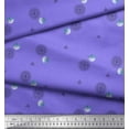 thumbnail image 3 of Soimoi Purple Poly Georgette Fabric Scared Geometric Galaxy Print Fabric by the Yard 42 Inch Wide, 3 of 3
