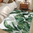 thumbnail image 4 of Area Rug for Living Room, Palm Leaves Tropical Non-Slip Indoor Large Carpet for Bedroom/Dining Room, Green Botanical Summer Washable Low-Profile Rectangle Floor Mat Runner Rugs - 2.7 x 5 Ft, 4 of 8