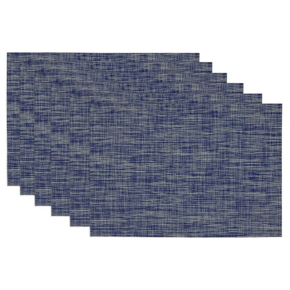 DII Blue Tweed PVC Placemat (Set of 6)