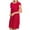 Red, variant on USSUMA Dresses for Women 2025 Casual Spring Summer Dress Short Sleeve Crew Neck Casual Solid Color Ruffle Maxi Dress Vintage Dresses Comfortable Dresses Daily Wear Black Dress Size-XXL